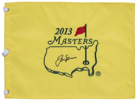 2013 Jack Nicklaus Signed Masters Flag (PSA/DNA)